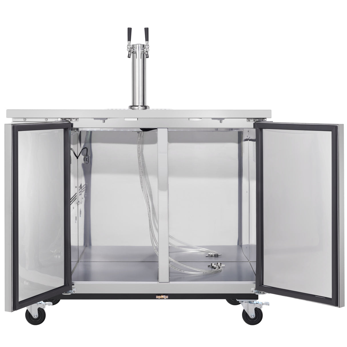Empura Refrigeration E-KDD2-1-S Direct Draw Beer Dispenser 49.1"W X 24.41"D X 41.9"H 12.5 Cu. Ft. Capacity