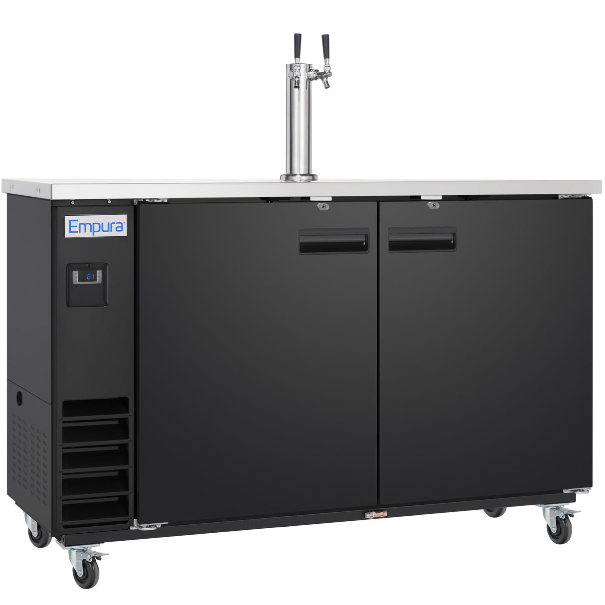 Empura Refrigeration E-KDD3-1 Direct Draw Beer Dispenser 61.1"W X 24.41"D X 41.9"H 16.6 Cu. Ft. Capacity
