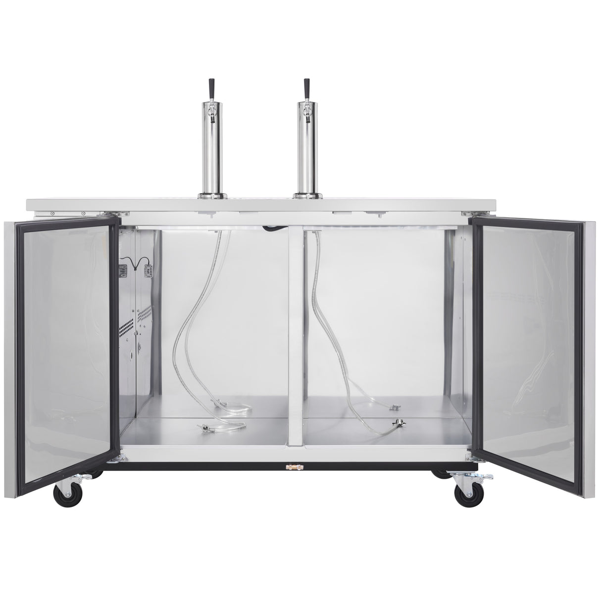 Empura Refrigeration E-KDD3-2-S Direct Draw Beer Dispenser 61.1"W X 24.41"D X 41.9"H 16.6 Cu. Ft. Capacity