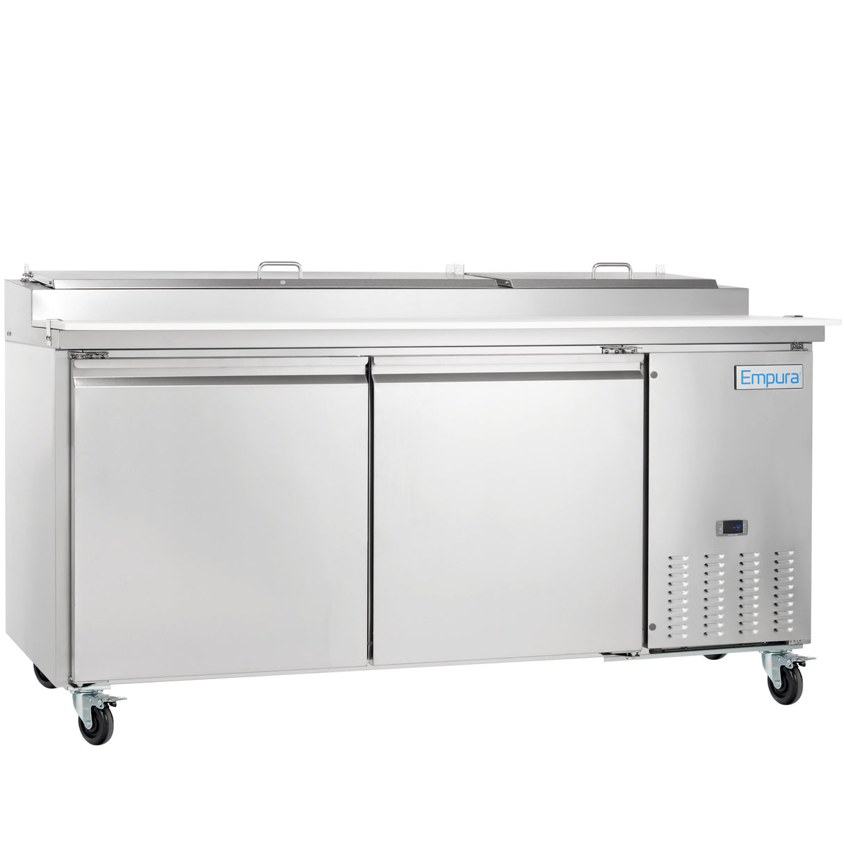 Empura Refrigeration E-KPP67 Pizza Prep Table 70.8"W X 32.3"D X 41.3"H 19 Cu. Ft. Capacity