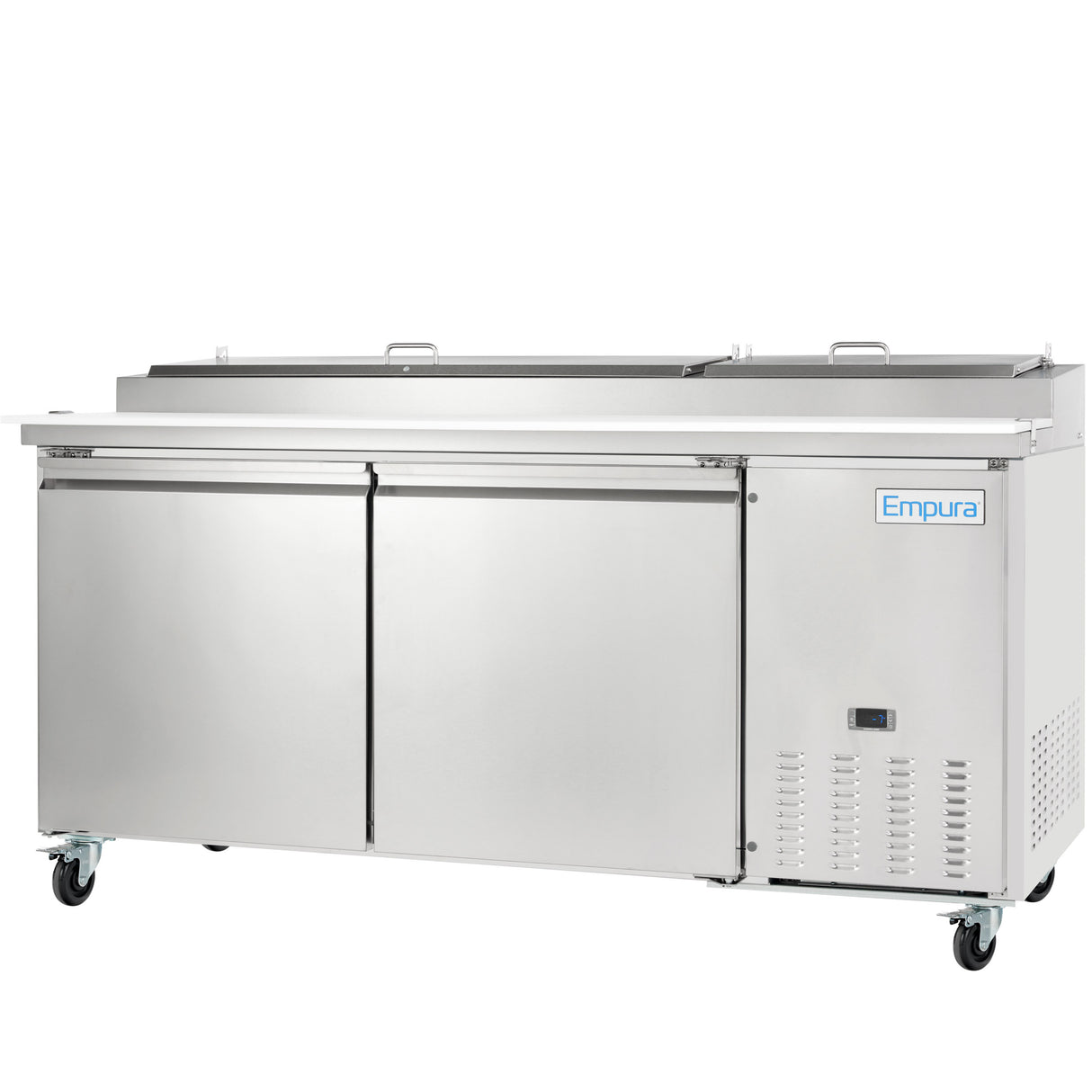 Empura Refrigeration E-KPP67 Pizza Prep Table 70.8"W X 32.3"D X 41.3"H 19 Cu. Ft. Capacity