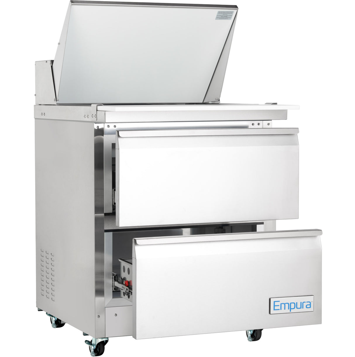 Empura Refrigeration E-KSP29M-D2 Refrigerated Sandwich/Salad Mega Top Prep Table With Drawers