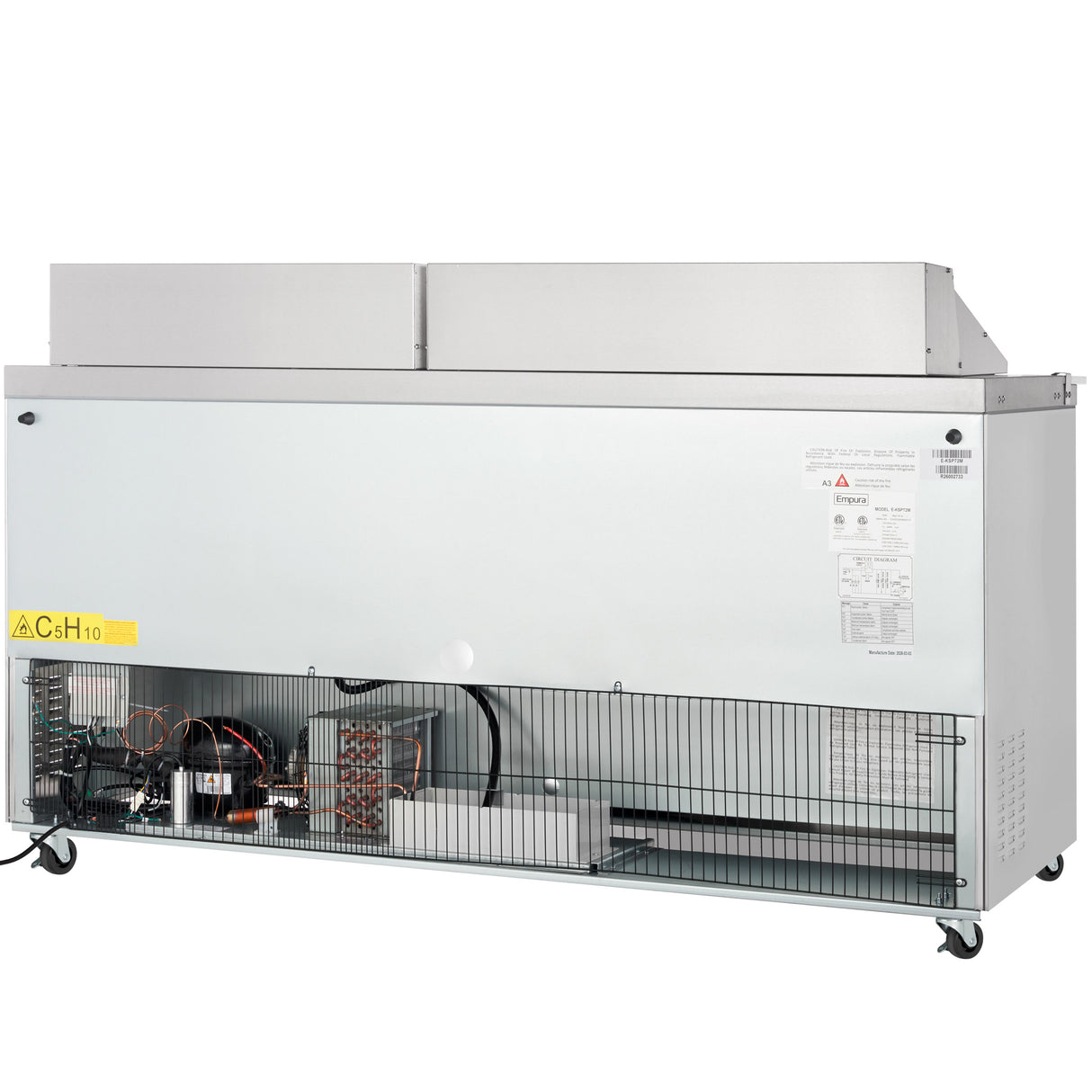 Empura Refrigeration E-KSP72M-D6 Refrigerated Sandwich/Salad Mega Top Prep Table With Drawers