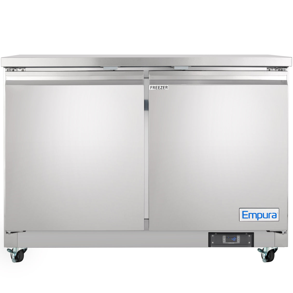 Empura Refrigeration E-KUC48F Undercounter Reach-In Freezer 48.2"W X 29.9"D X 35.5"H 10.1 Cu. Ft. Capacity
