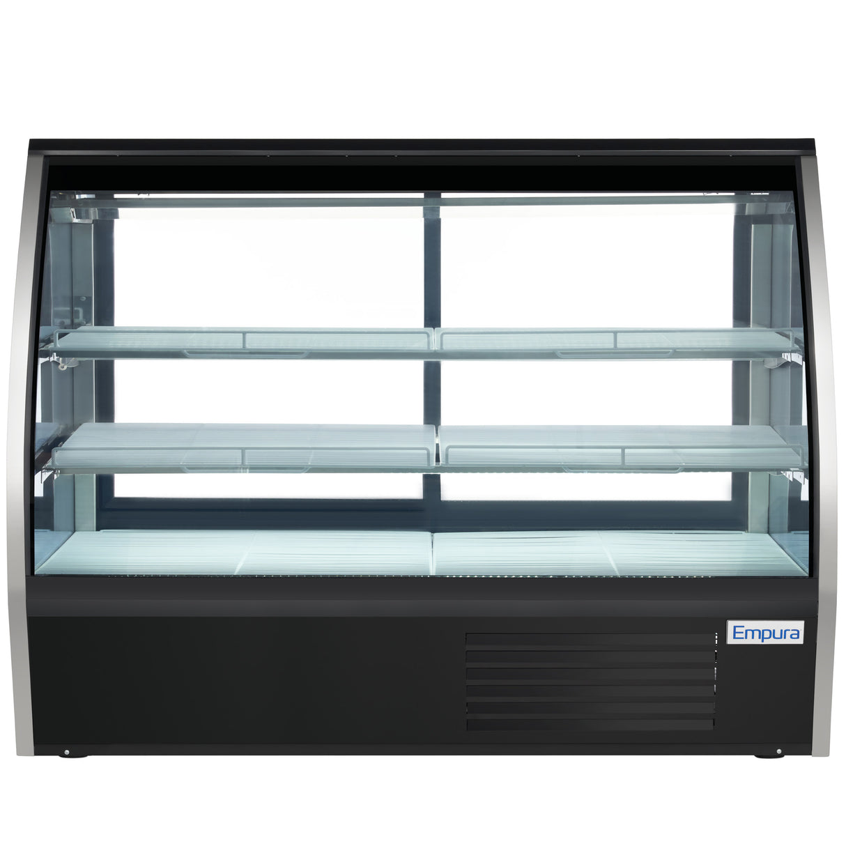 Empura Refrigeration E-RDC72 Refrigerated Deli Display Case 71-5/8"W X 33-1/8"D X 54-7/8"H Curved Glass Front