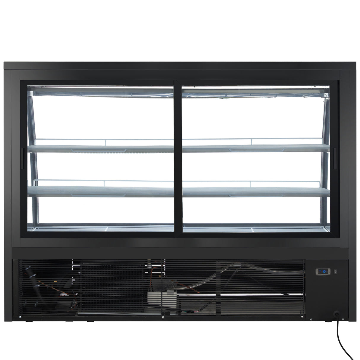 Empura Refrigeration E-RDC72 Refrigerated Deli Display Case 71-5/8"W X 33-1/8"D X 54-7/8"H Curved Glass Front