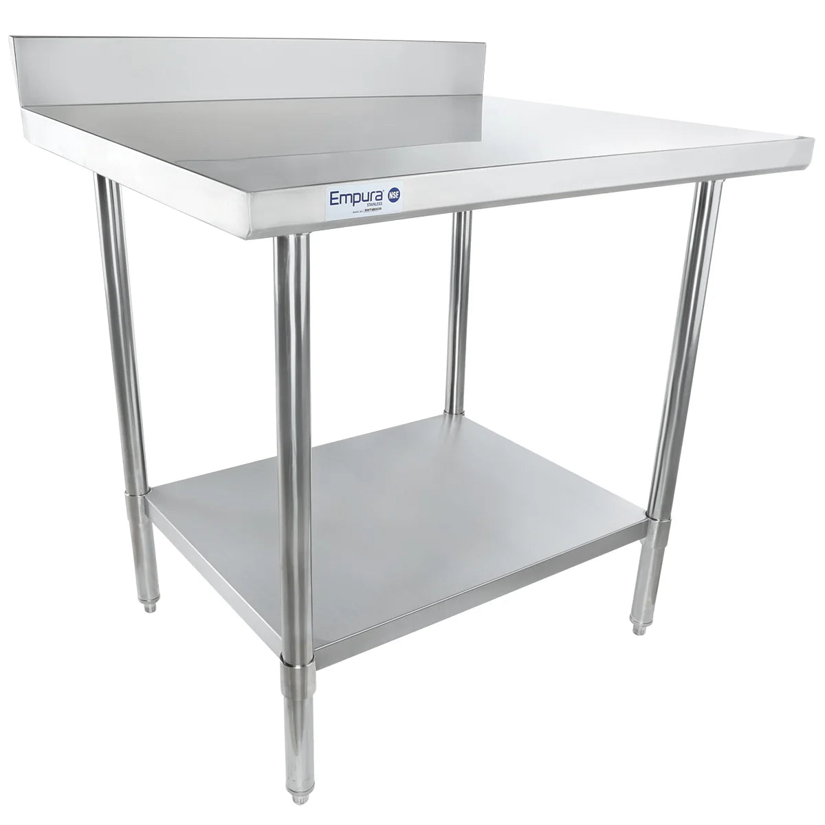 Empura Stainless SWT4B3036 Work Table 36"W X 30"D X 35"H Super Duty