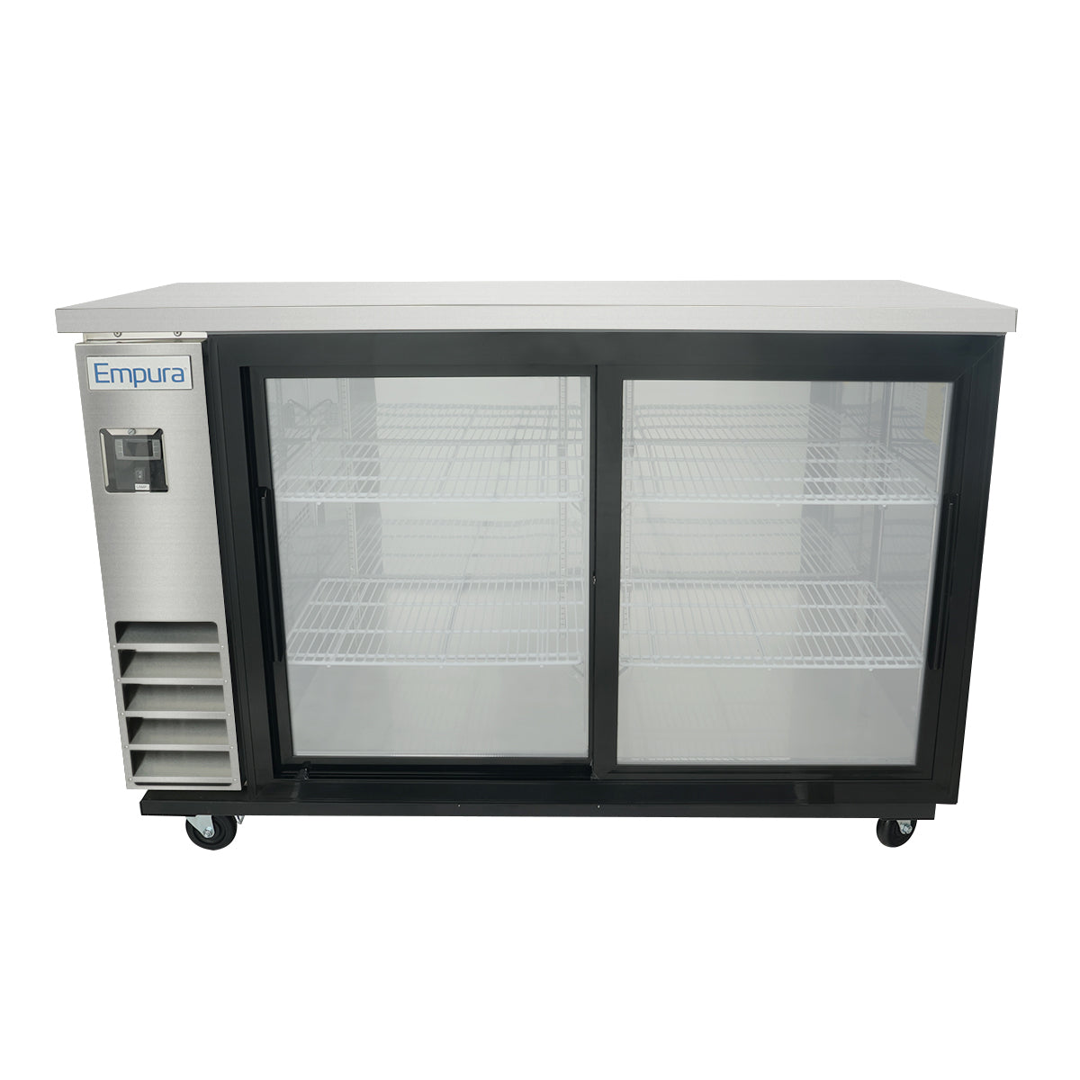 Empura Refrigeration E-KBB60-2G-24SD-S Back Bar Cooler 61.1"W X 24.4"D X 41.7"H 16.6 Cu. Ft. Capacity