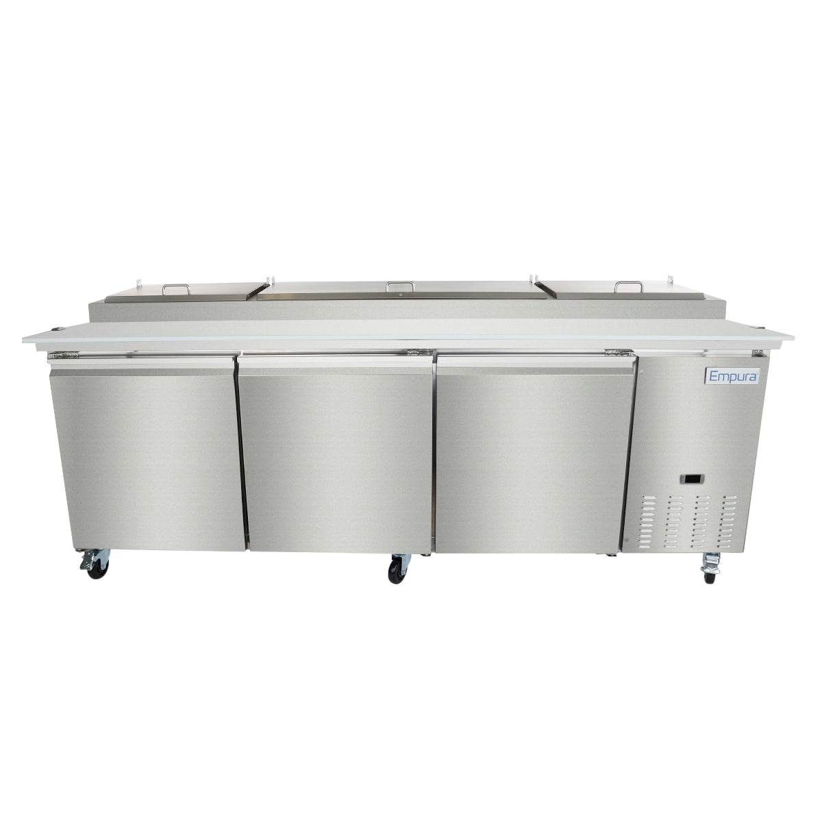 Empura Refrigeration E-KPP93 Pizza Prep Table 94.2"W X 32.3"D X 41.3"H 22 Cu. Ft. Capacity