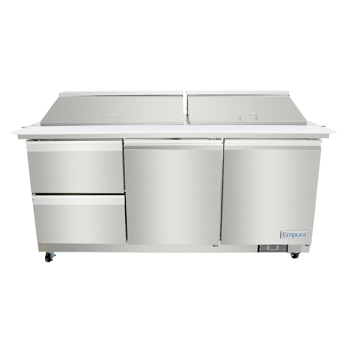 Empura Refrigeration E-KSP72M-D2 Refrigerated Sandwich/Salad Mega Top Prep Table With Drawers