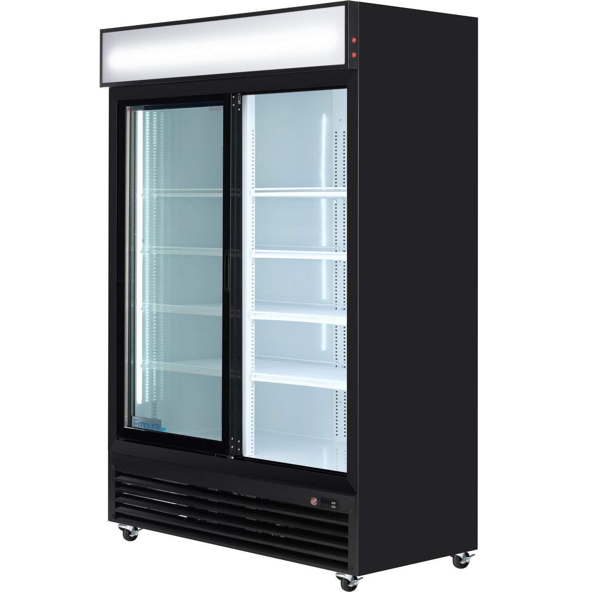 Empura Refrigeration ESM-42B Refrigerated Merchandiser 52.36"W X 27.56"D X 79.65"H 42 Cu. Ft. Capacity