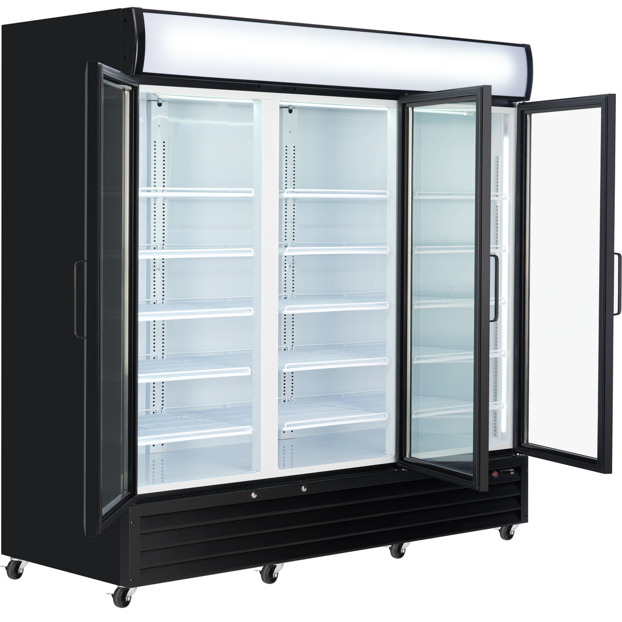 Empura Refrigeration EGM-75B Refrigerated Merchandiser 78.15"W X 32.28"D X 81.02"H 66.6 Cu. Ft. Capacity