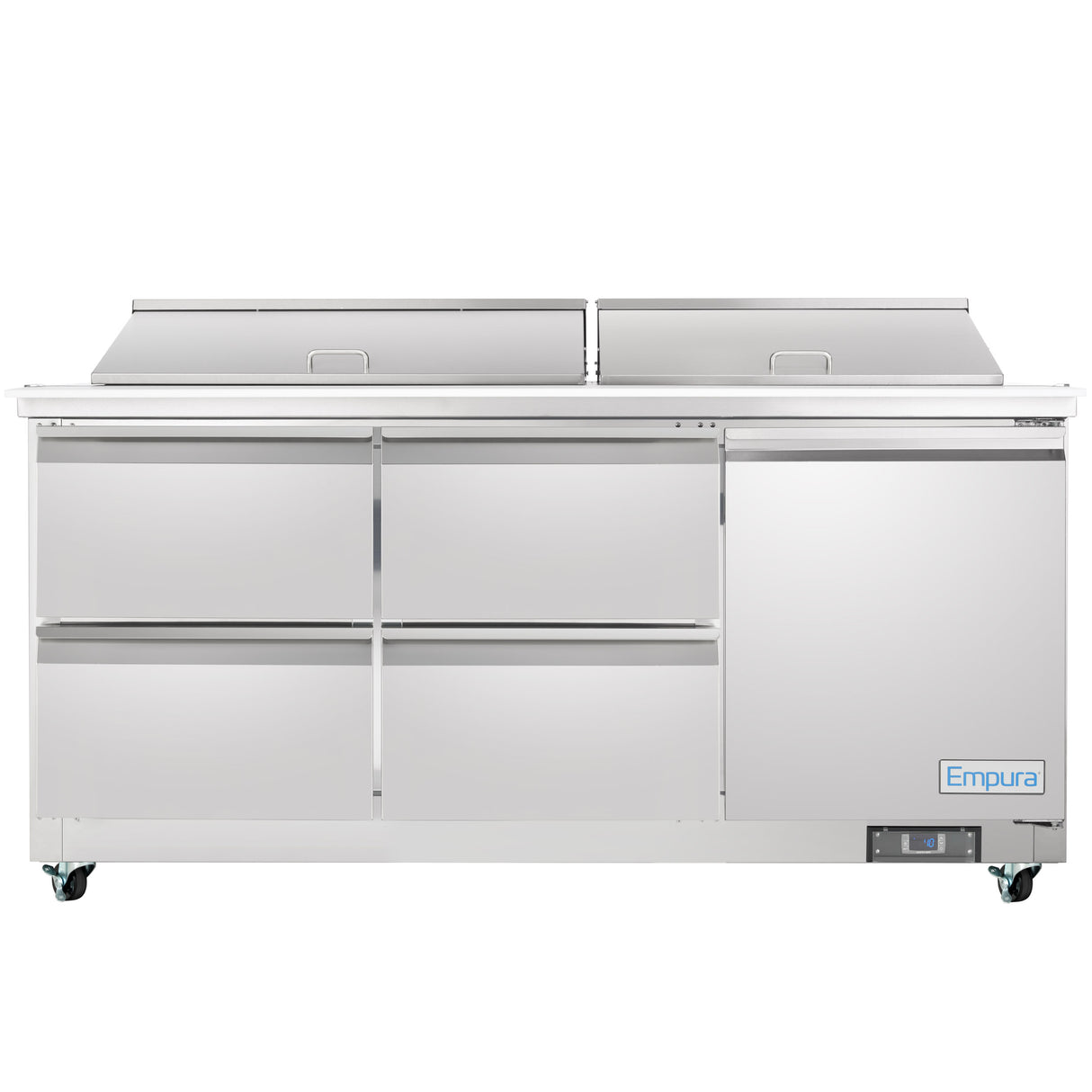 Empura Refrigeration E-KSP72M-D4 Refrigerated Sandwich/Salad Mega Top Prep Table With Drawers