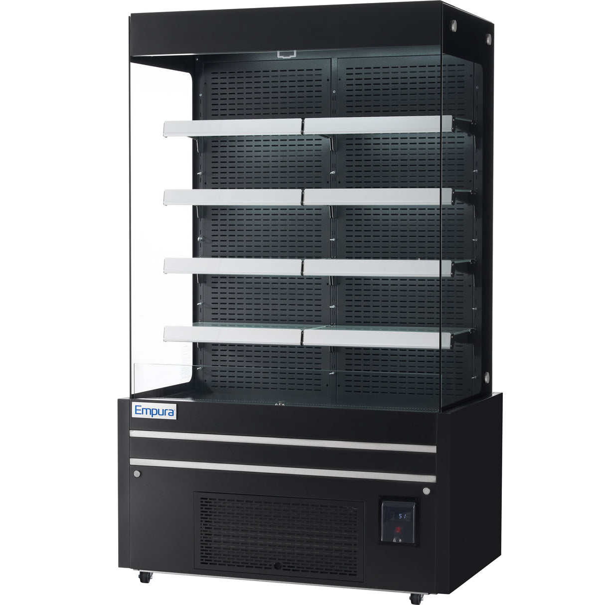 Empura Refrigeration E-VOAR-48B Open Air Merchandiser 48.4"W × 29"D × 79.9"H 26.8 Cu. Ft. Capacity