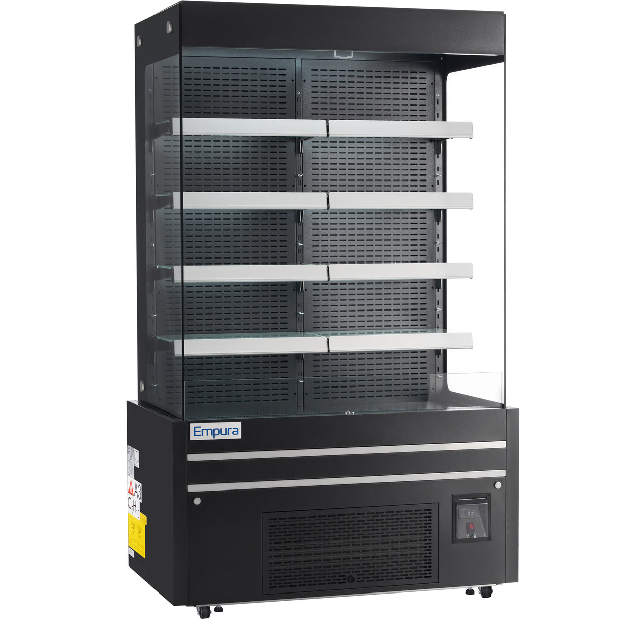 Empura Refrigeration E-VOAR-48B Open Air Merchandiser 48.4"W × 29"D × 79.9"H 26.8 Cu. Ft. Capacity