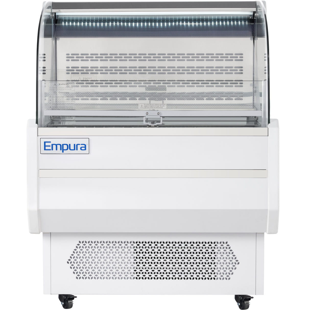 Empura Refrigeration E-HACMR-36W Horizontal Air Curtain Merchandiser 35.4"W X 33.3"D X 46"H 7.5 Cu. Ft. Capacity