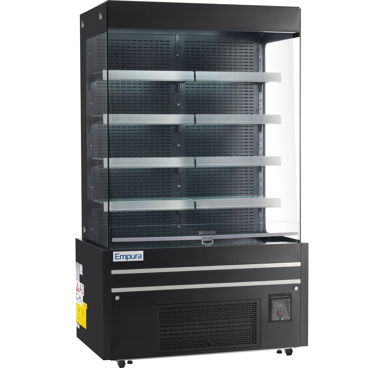 Empura Refrigeration E-VOAR-48B Open Air Merchandiser 48.4"W × 29"D × 79.9"H 26.8 Cu. Ft. Capacity