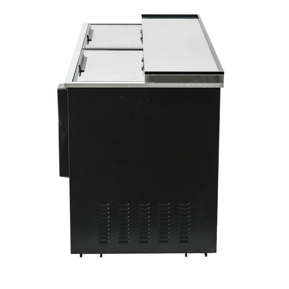 Empura Refrigeration E-KBC-65 Bottle Cooler 64.3"W X 27"D X 35"H 19 Cu. Ft. Capacity