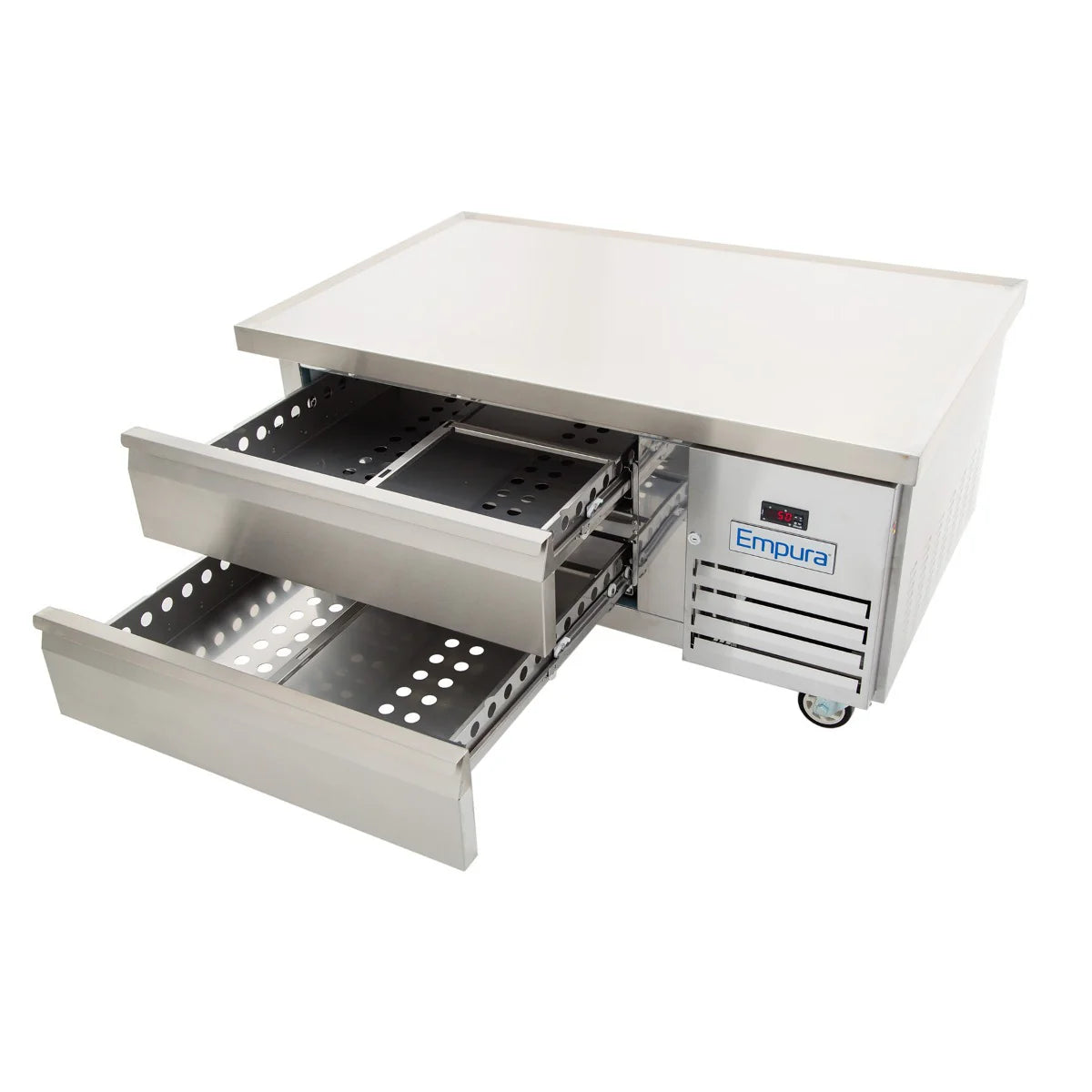Empura Refrigeration E-KCBR48 Refrigerated Equipment Stand 50"W X 31.9"D X 26"H 5.9 Cu. Ft. Capacity