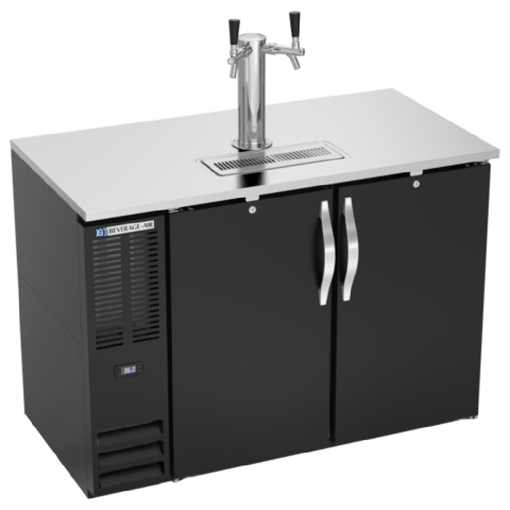 Beverage Air DDN48HC-B - Draft Beer Cooler, 48"W X 26-3/8"D X 49-5/16"H, 12.56 Cu. Ft.