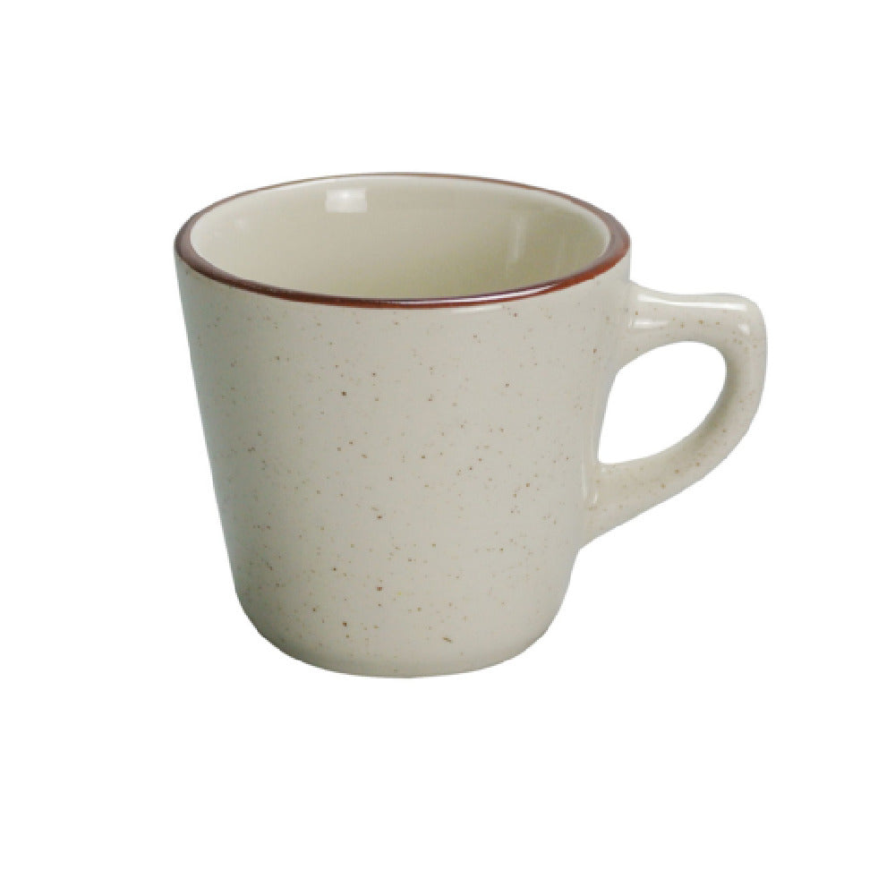 Yanco BR-1 Brown Speckled Cup 7 Oz. 3-3/4" Dia. X 2-1/2"H