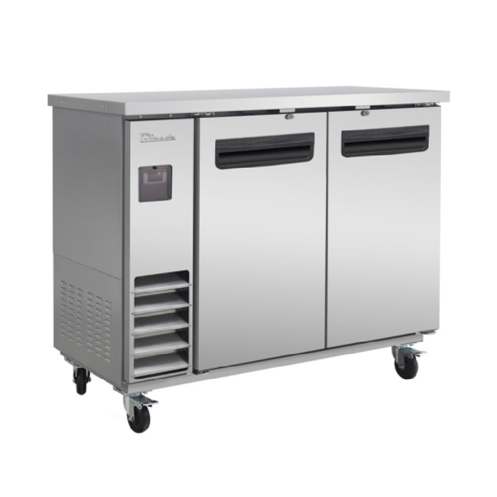 Blue Air BLNBB-48S-HC - Back Bar Cooler, Narrow Depth, Two-section