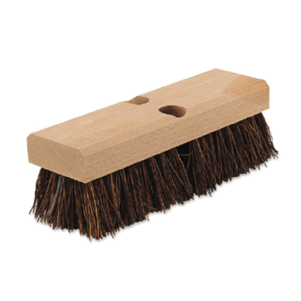 Alegacy Foodservice Products 909 Deck Scrub Brush 10" X 2-3/4" Stiff Palmyra Fibre With Hardwood Block