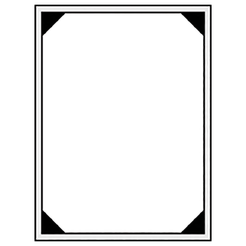 Risch SHERWOOD-1V 8.5X14 Sherwood Hardback Faux-wood Menu Cover (specify Color)