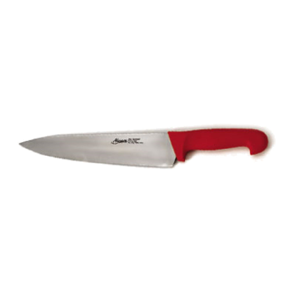 Alegacy Foodservice Products PC12910RD ColorCode Cook's Knife 10" Blade Rigid Molybdenum Stainless Steel Blade
