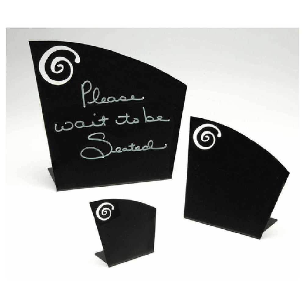 Hubert 14098 - Chalkboard Sign/Easel, Countertop, 3" X 1-3/4" X 3-1/4"H