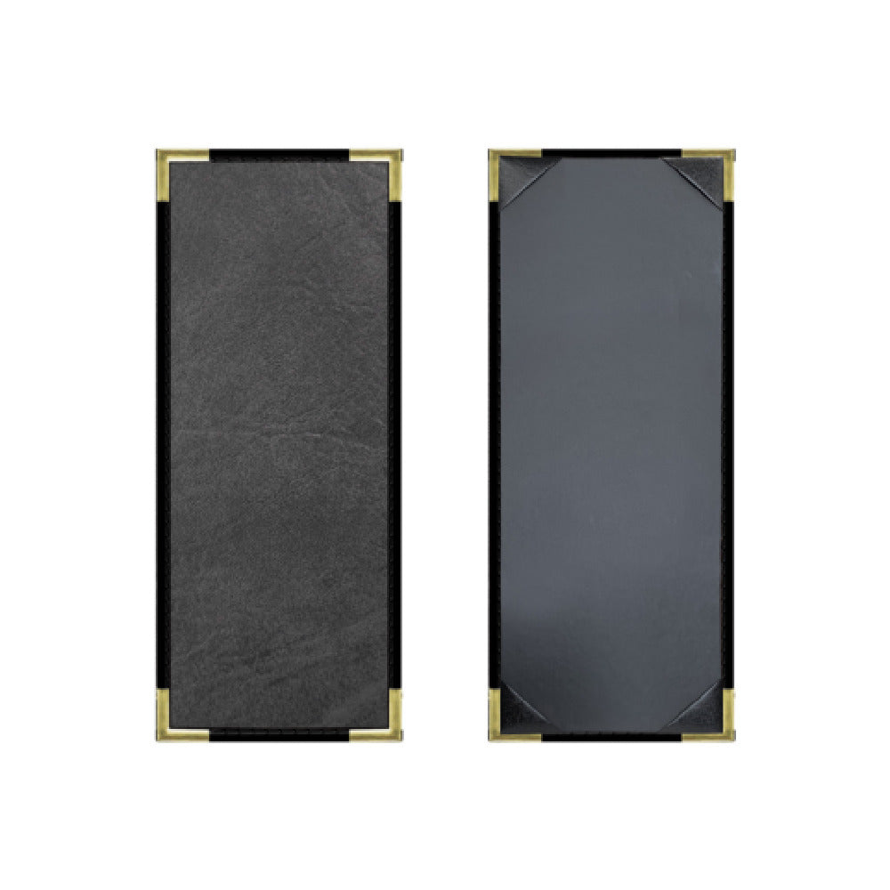 Risch SEVDX-1V 4.25X11 Seville Deluxe Hardback Antibacterial/antimicrobial Faux-leather Menu Cover (specify Color)
