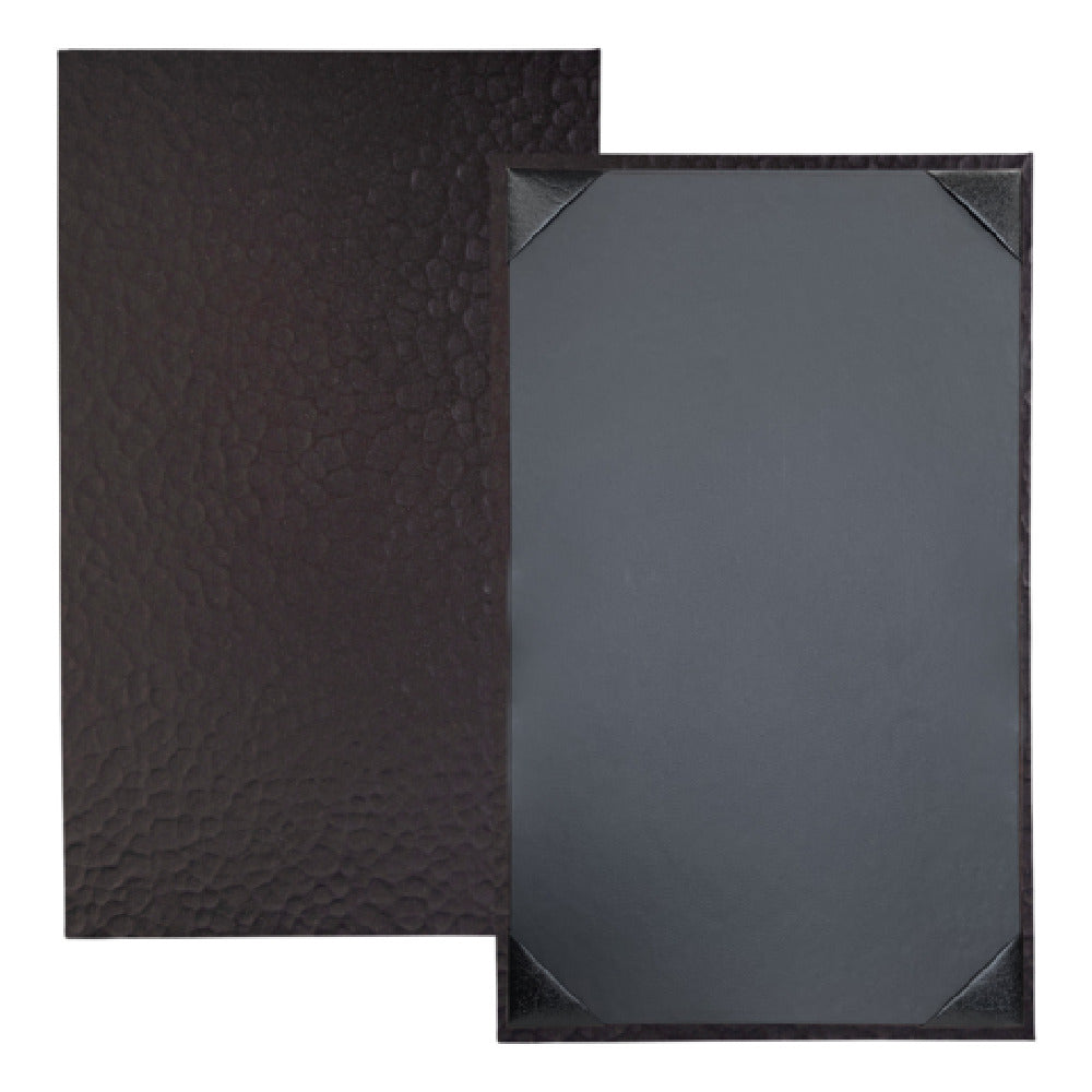Risch METRO-1V 8.5X14 Metro Iron Or Mesh Hardback Metallic Menu Cover (specify Pattern And Color)