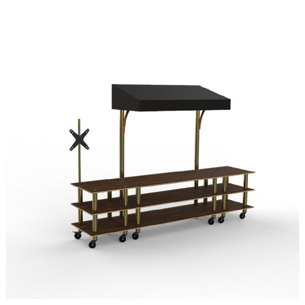 Steelite MGCMLA12WBBW Mogogo Modular Interactive Station Unique Brown