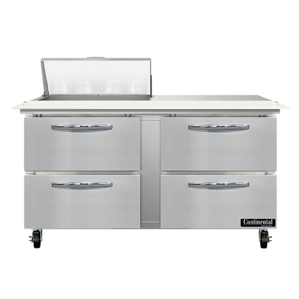 Continental Refrigerator SW60N8C-D Sandwich Unit 60"W 17.0 Cu Ft Capacity