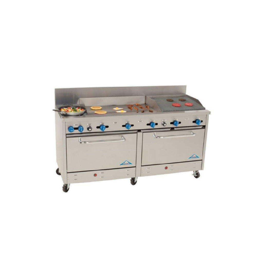 Comstock-Castle 2F330-36-2RB Range Gas 72" Wide