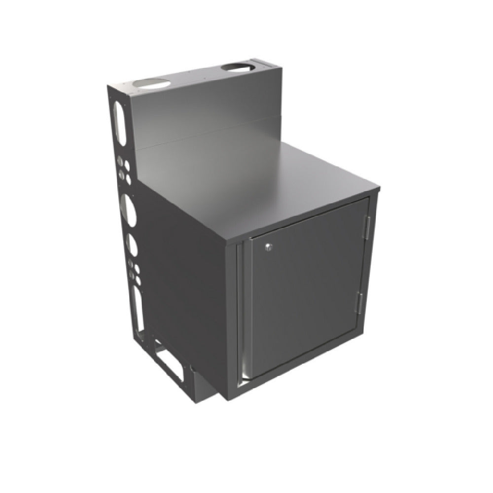 BK Resources UBC-DW-21-F24HL Top Shelf Underbar Cabinet Flat Top 24"x21"