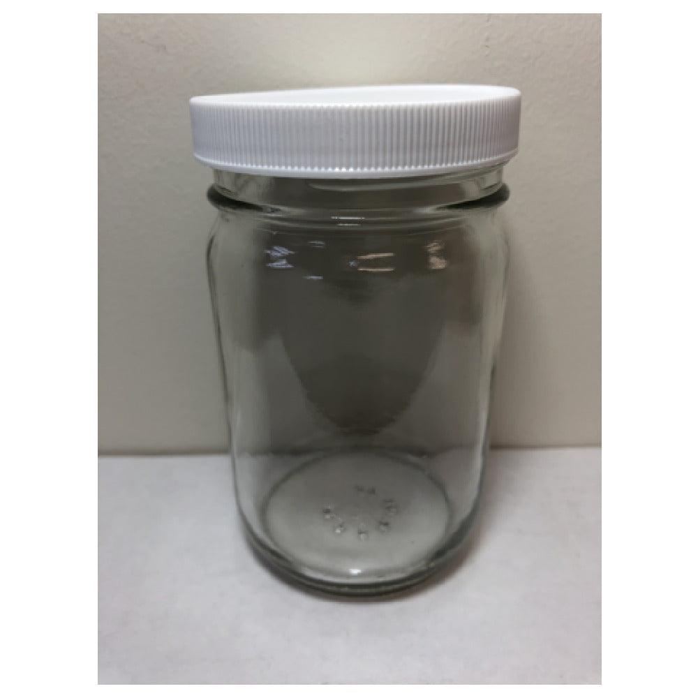 Buccaneer Container Corp 1012012010 (Buccaneer) Glass Mason Jar 12 Oz. Smooth