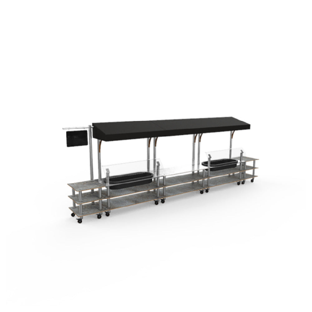 Steelite MGCMLA08GSBW Market Station Mixed Materials (minimum = Case Quantity 1 Per Case) (repack Item)