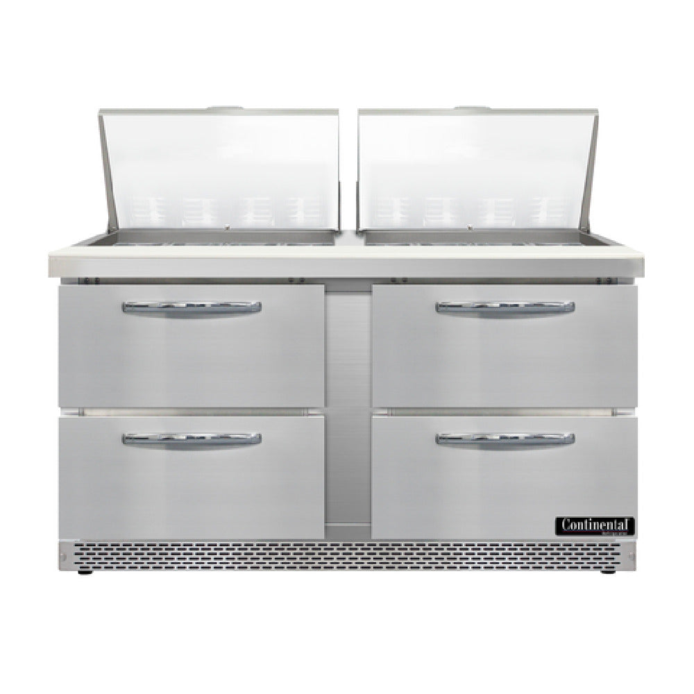 Continental Refrigerator D60N24M-FB-D Designer Line Mighty Top Sandwich Unit Front Breather