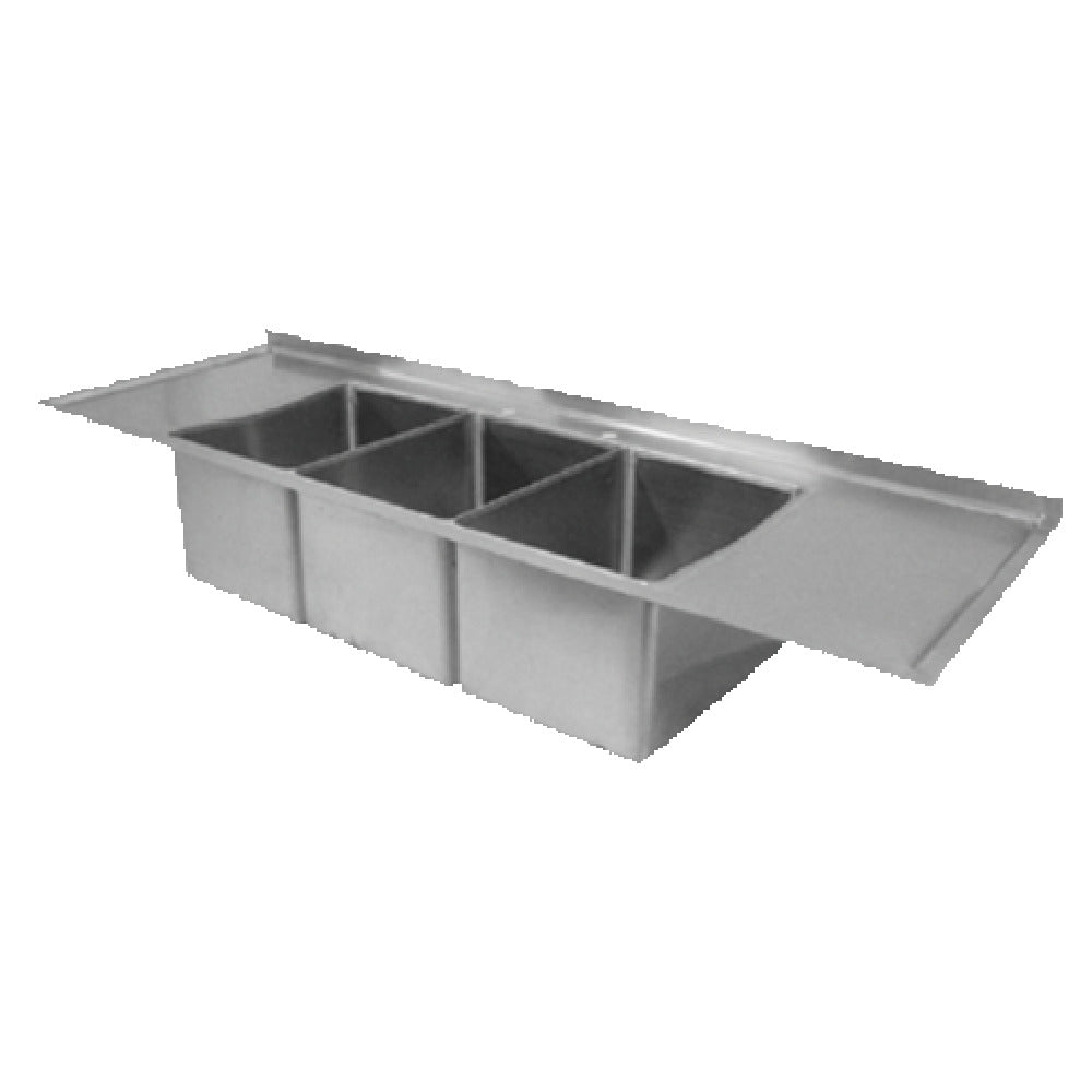 GSW USA SH12143DWN Sink Three Compartment Drop-in