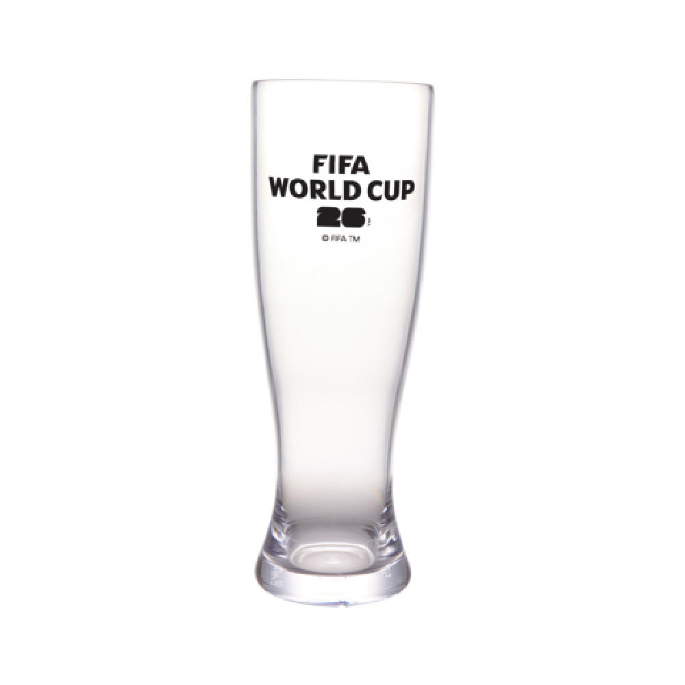 GET Enterprises SW-1465-FIFA26-LOGOBW FIFA Pilsner 22 Oz (24 Oz Rim-Full) 3.25" Dia. X 9" H.