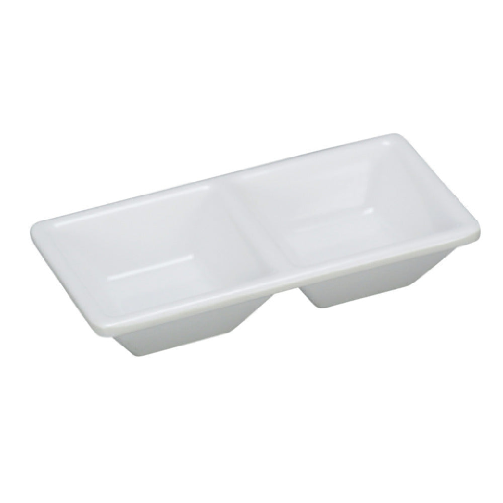 Yanco RM-063 Rome Dessert Dish 5-1/8"L X 2-1/2"W 2-compartments