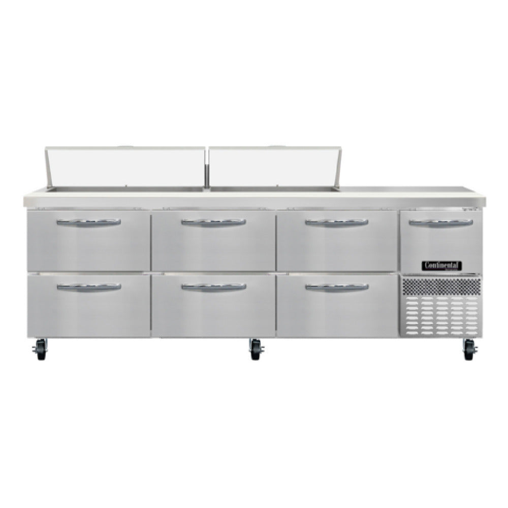 Continental Refrigerator RA93SN18-D Refrigerated Base Shallow Depth Sandwich Unit