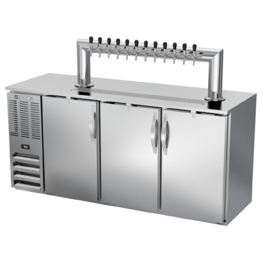 Beverage Air DDN72HC-S-12T - Direct Draw Dispenser, 72"W X 26-3/8"D X 49-7/8"H, 23.643 Cu. Ft.