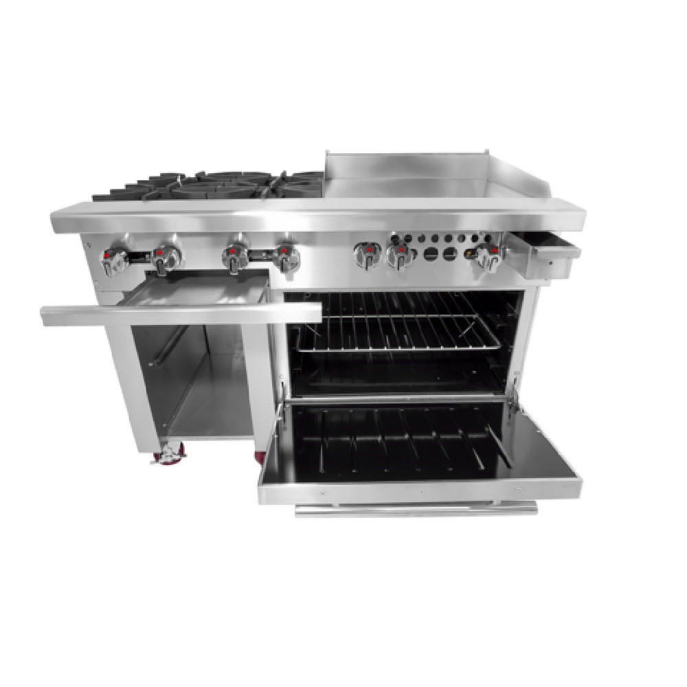 Connerton Cooking CN48-4-24G_NAT Restaurant Range Gas 48"W X 33.9"D