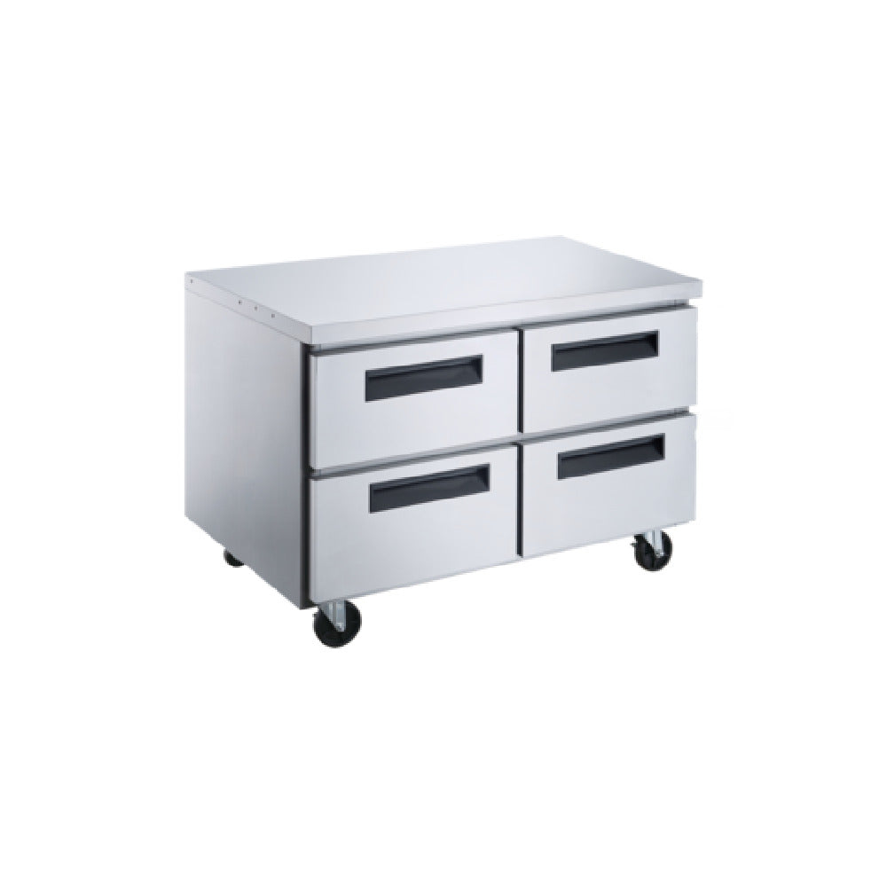 Dukers DUC60R-D4 Undercounter Refrigerator With Drawers 60"W Rear Mounted Self-contained Refrigeration