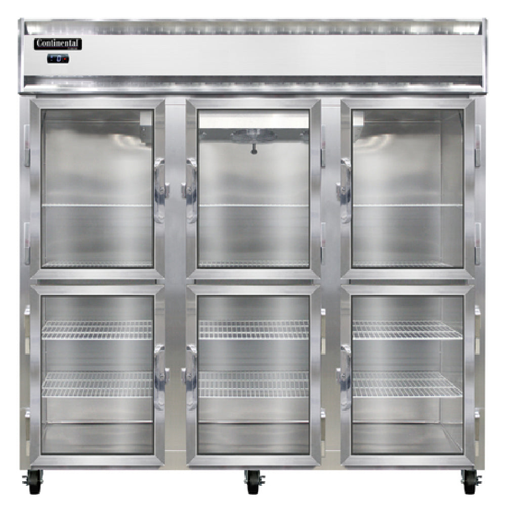 Continental Refrigerator 3FNGDHD Freezer Display Three-section