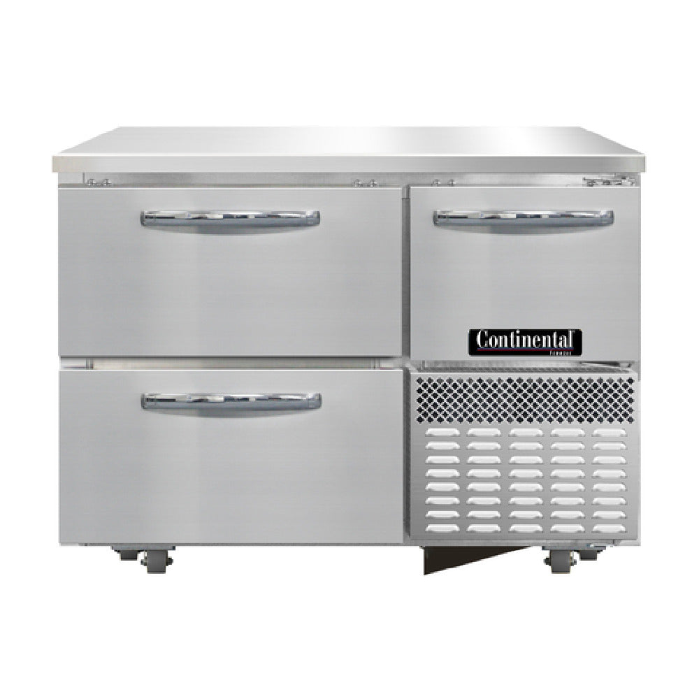Continental Refrigerator FA43N-U-D Undercounter Freezer Base 43"W Stainless Steel Front & End Panels