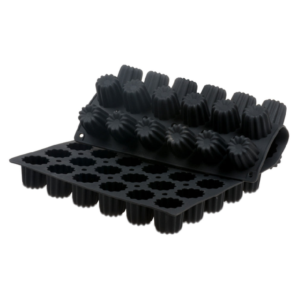 JB Prince M657 F - Lekue Mold, (54) Canneles, 2-1/4" Dia. X 1-15/16"H With 2-1/2 Oz. Capacity Each