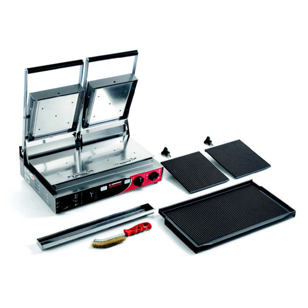 Sirman 34A3335105SI PD R PS Panini Grill Double Grooved Top & Grooved Bottom